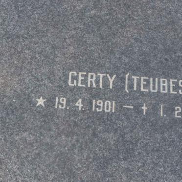 TEUBES Gerty 1901-1985