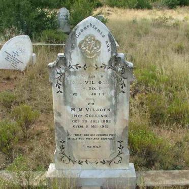 VILJOEN A.L. 1881-1914 &amp; M.M. COLLINS 1882-1915