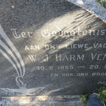 VENTER W.J. Harm 1885-1932