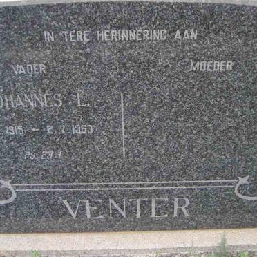 VENTER Johannes L. 1915-1963