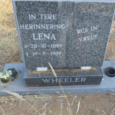 WHEELER Lena 1899-1989