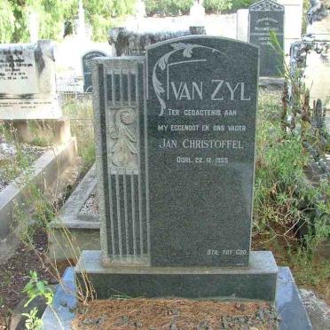 ZYL Jan Christoffel, van -1955