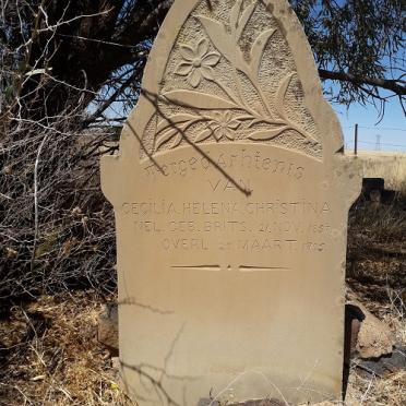 NEL Cecilia Helena Christina nee BRITS 1857-1905