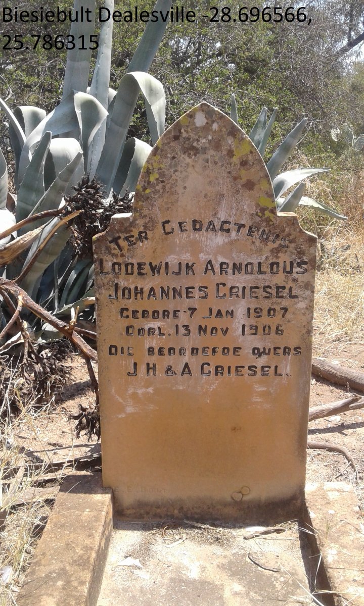 GRIESEL Lodewijk Arnoldus Johannes 1907-1906