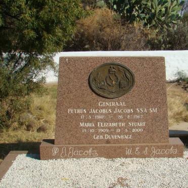 JACOBS Petrus Jacobus 1910-1967 &amp; Maria Elizabeth Stuart DUVENHAGE 1909-2000