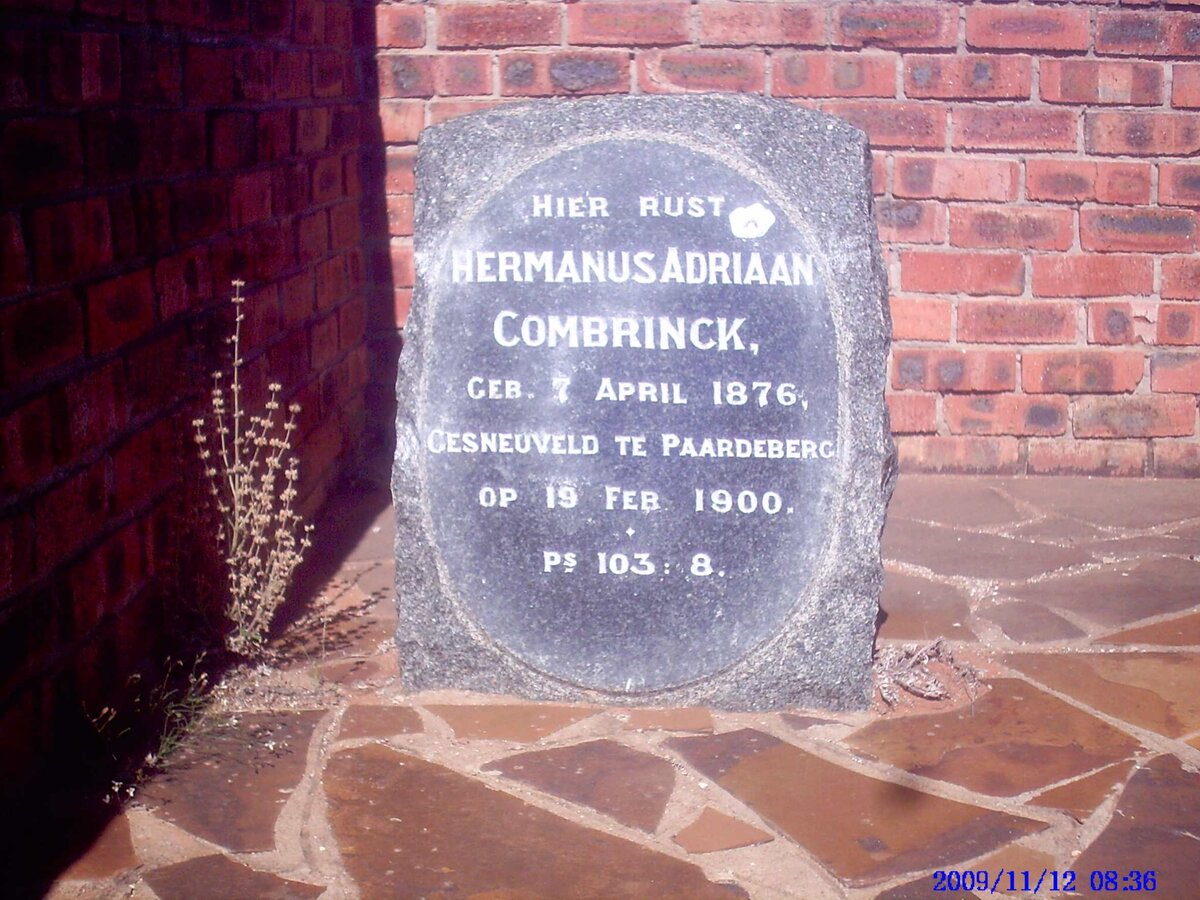 COMBRINCK Hermanus Adriaan 1876-1900