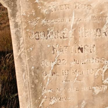 HATTINGH Johannes Hendrik 1865-1977