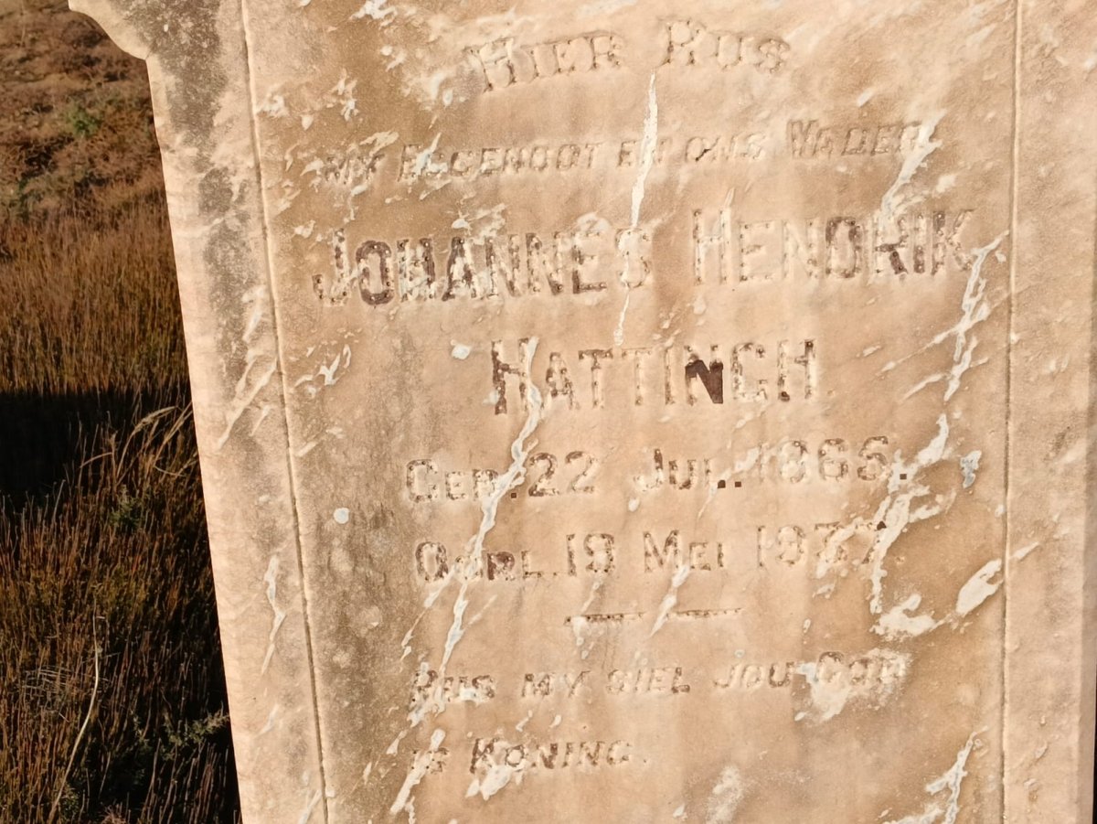 HATTINGH Johannes Hendrik 1865-1977