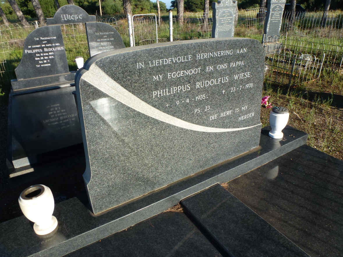 WIESE Philippus Rudolfus 1935-1978