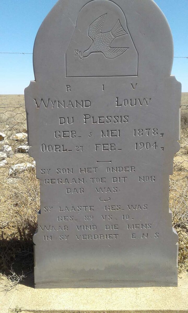 PLESSIS Wynand Louw, du 1878-1904