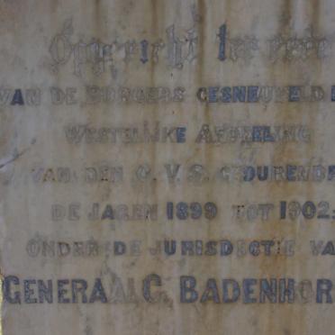 2. Gesneuwelde Burgers tydens Anglo-Boereoorlog 1899-1902