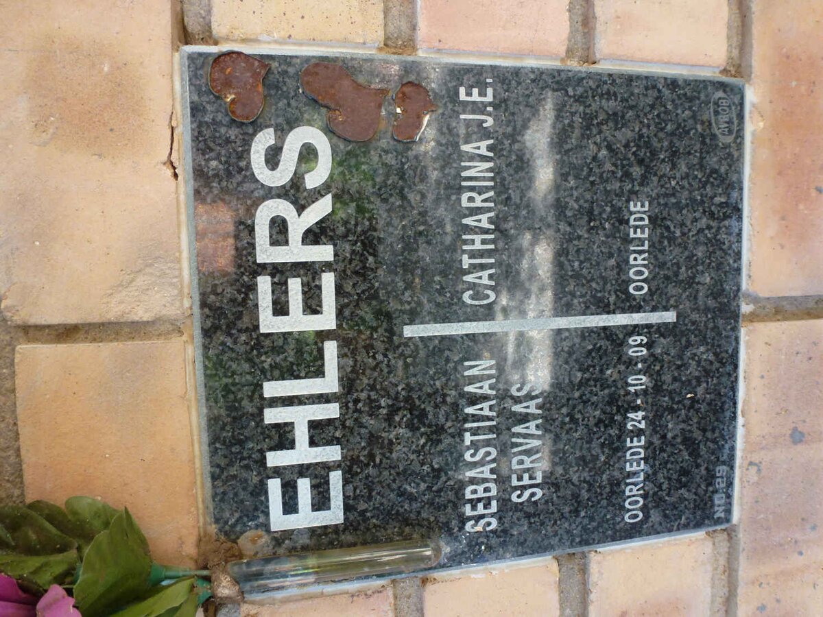 EHLERS Sebastiaan Servaas -2009 &amp; Catharina J.E.