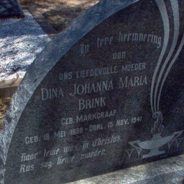 BRINK Dina Johanna Maria nee MARKGRAAF 1858-1941