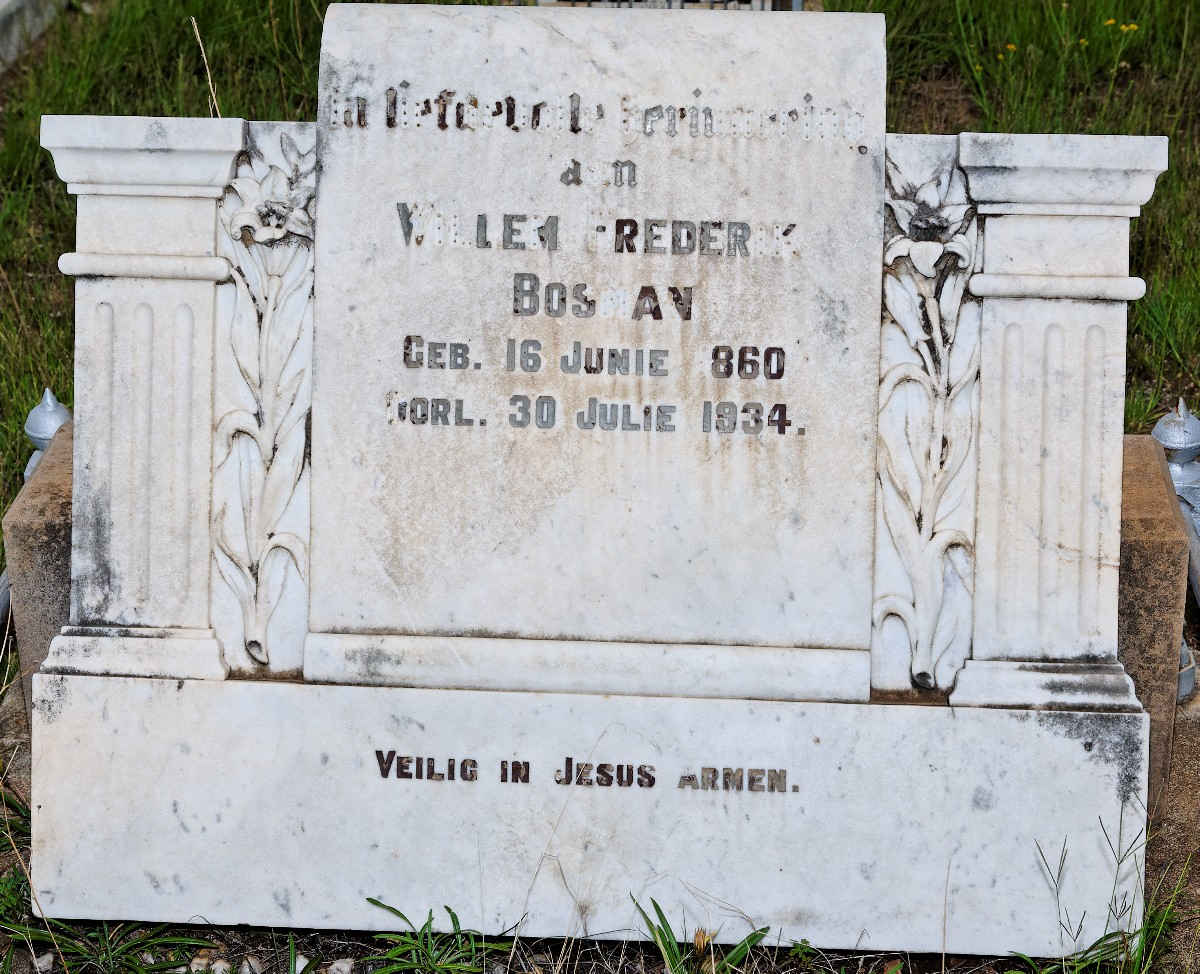 BOSMAN Willem Frederik 1860-1934