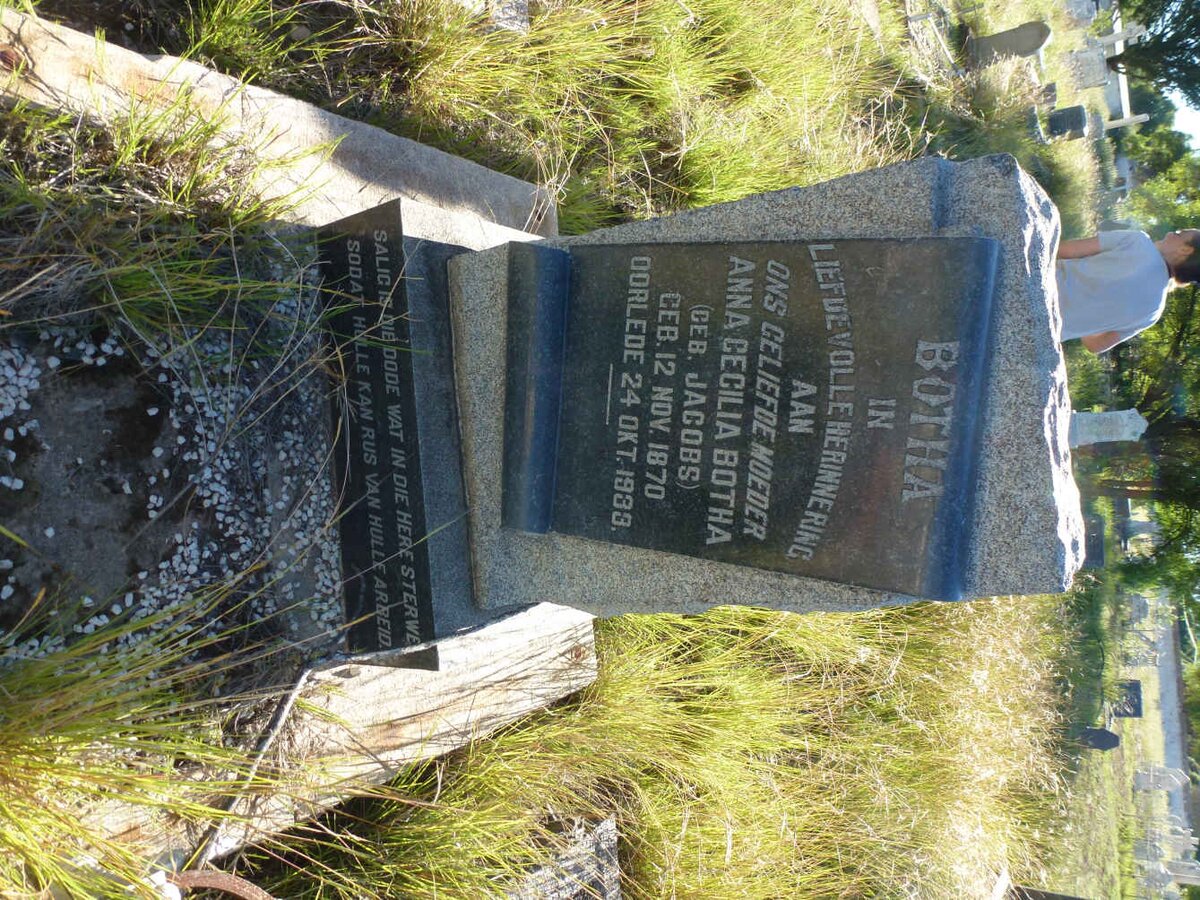 BOTHA Anna Cecilia nee JACOBS 1870-1933