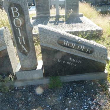 BOTHA Nicolaas Johannes 1920-1978 &amp; Naomi 1926-