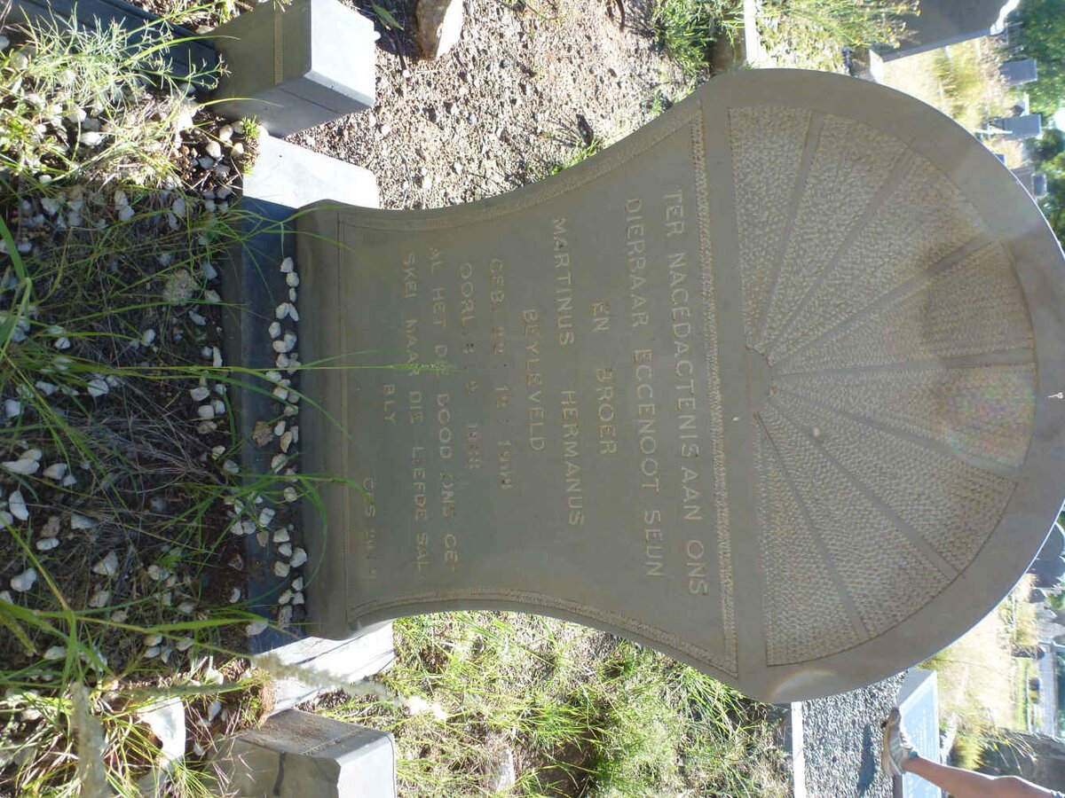 BEYLEVELD Martinus Hermanus 1909-1938