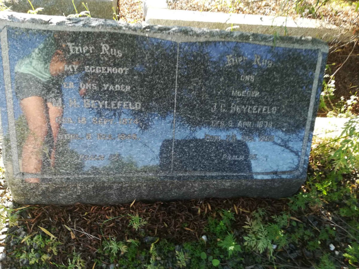 BEYLEFELD M.H. 1874-1946 &amp; J.C. 1878-1968