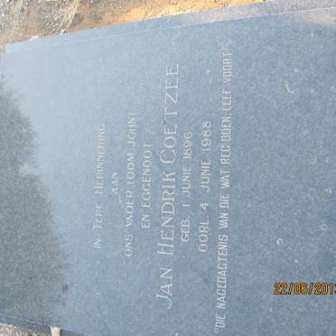 COETZEE Jan Hendrik 1896-1988