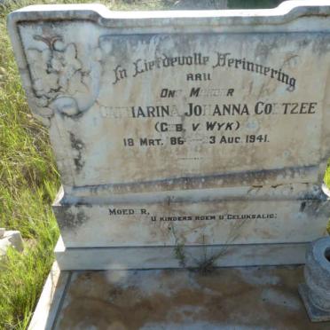 COETZEE Catharina Johanna nee VAN WYK 1864-1941