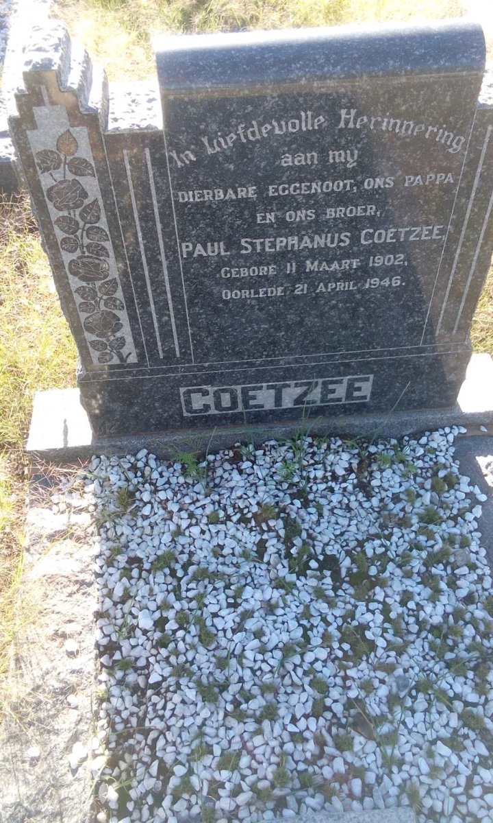 COETZEE Paul Stephanus 1902-1946