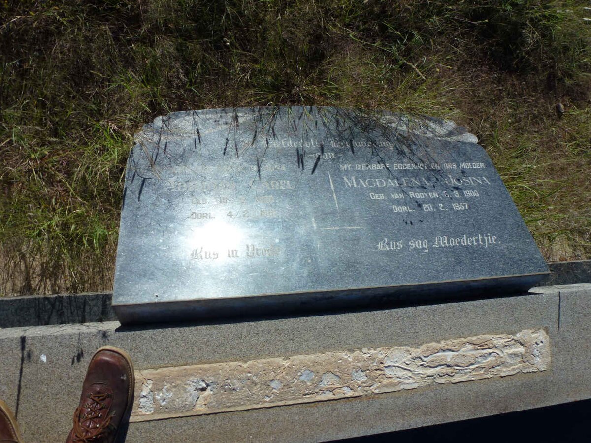 GREYLING Abraham Carel 1891-1961 &amp; Magdalena Josina VAN ROOYEN 1900-1957