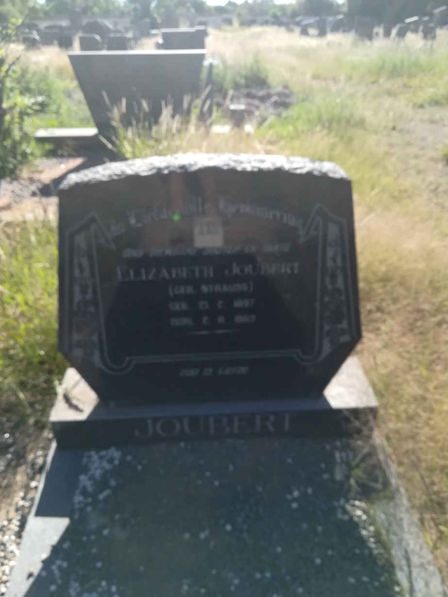 JOUBERT Elizabeth nee STRAUSS