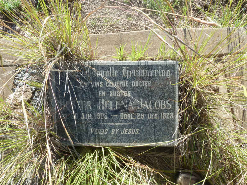 JACOBS Hester Helena 1908-1923