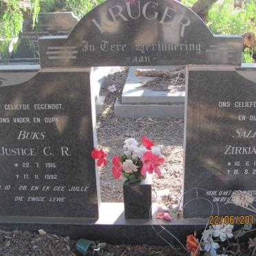 KRUGER Justice C.R. 1916-1992 &amp; Zirkia J. 1924-2009