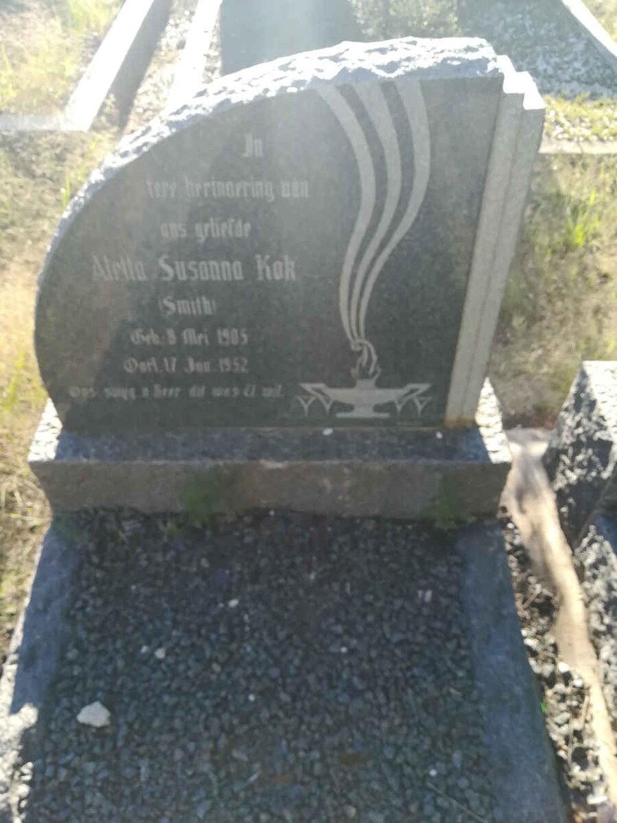 KOK Aletta Susanna nee SMITH 1905-1952