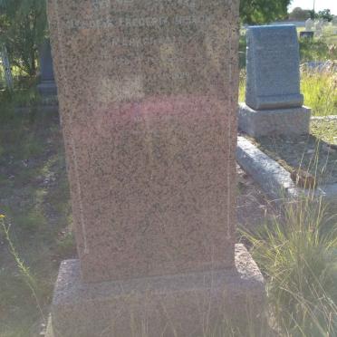 MARKGRAAFF Hendrik Frederik Johannes 1860-1929