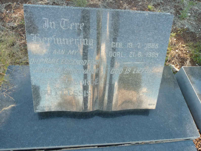 PLESSIS Pieter George, du 1885-1969