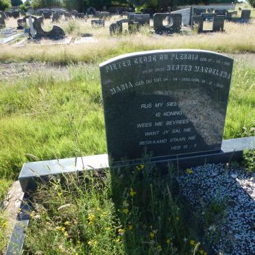 PLESSIS Pieter Georg, du 1918- &amp; Hester Magdelena Maria DU TOIT 1930-2002