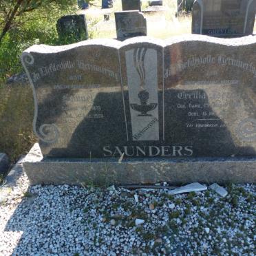 SAUNDERS Samuel 1873-1966 &amp; Cecilia Jacoba RABIE 1880-1961