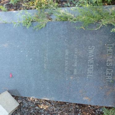 SWANEPOEL Theunes Gert 1888-1967