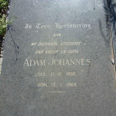 SERFONTEIN Adam Johannes 1888-1968 &amp; Susan FICK 1903-1975
