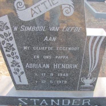STANDER Adriaan Hendrik 1940-1979