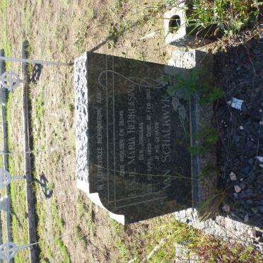 SCHALKWYK Elsje Maria Herklasina, van nee JORDAAN 1893-1960