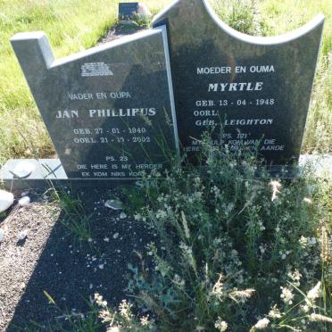 SWART Jan Phillipus 1940-2002 &amp; Myrtle LEIGHTON 1948-