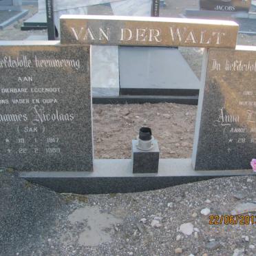 WALT Johannes Nicolaas, van der 1917-1989 &amp; Anna Louisa MOSTERT 1920-