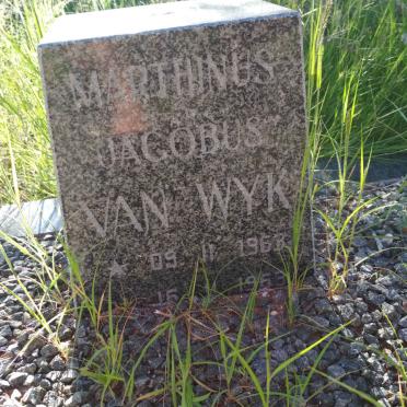 WYK Marthinus Jacobus, van 1963-1963