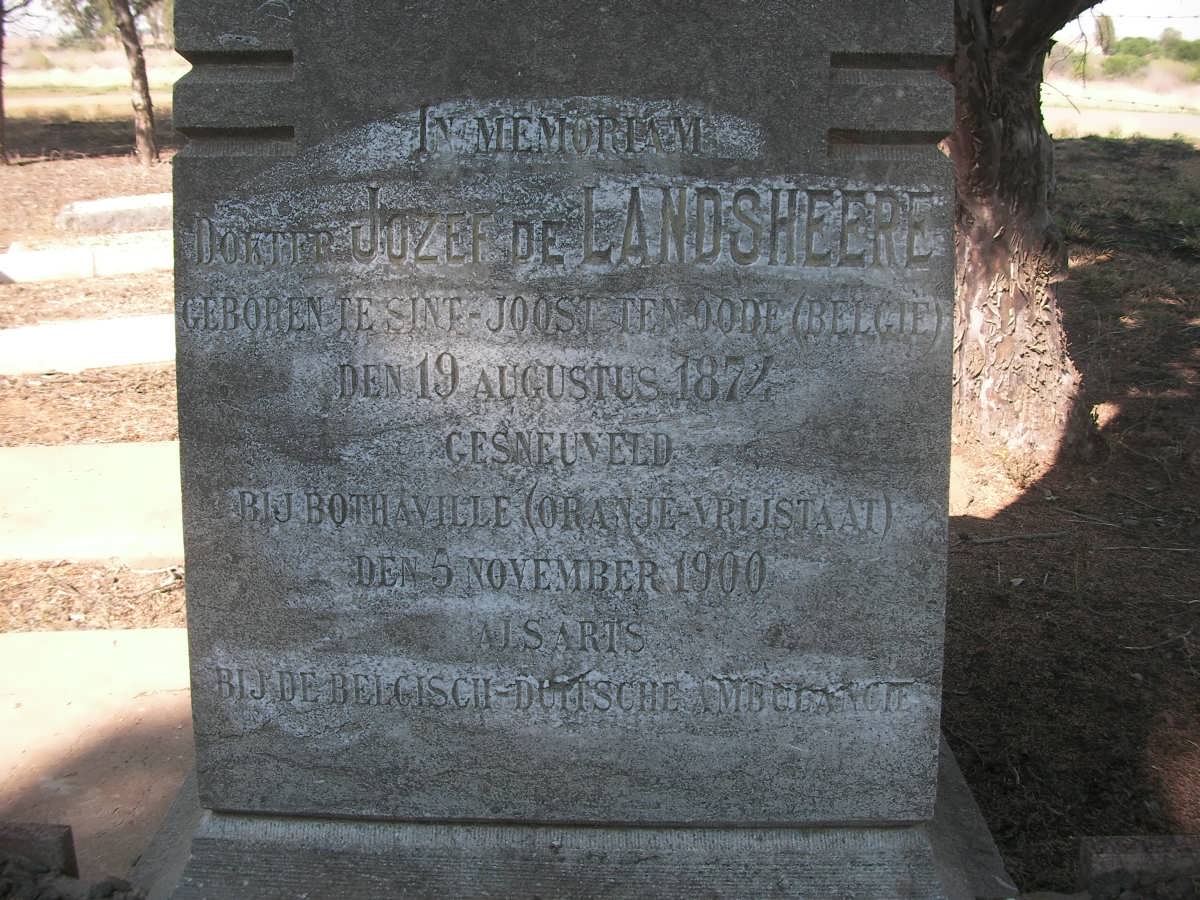 LANDSHEERE Jozef, de 1874-1900