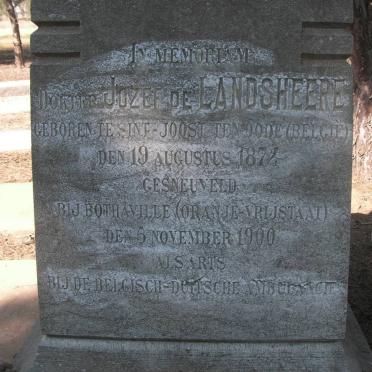 LANDSHEERE Jozef, de 1874-1900