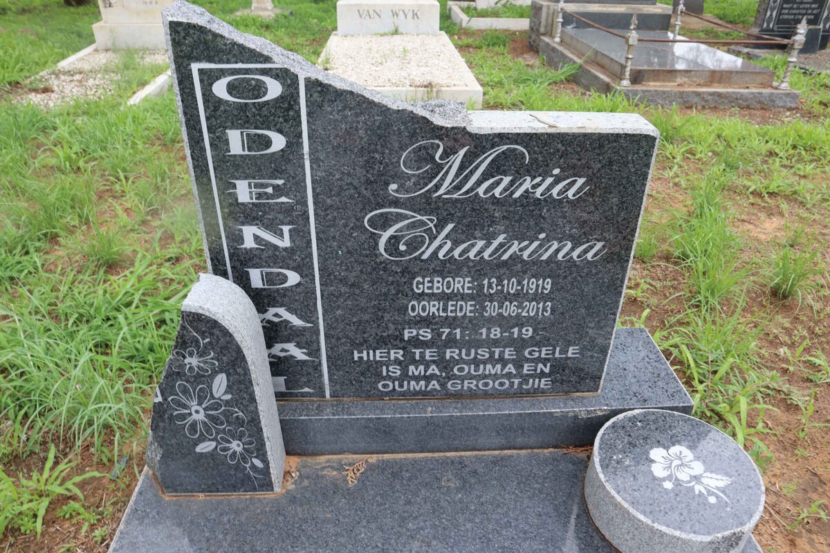 ODENDAAL Maria Chatrina 1919-2013