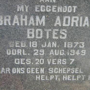 BOTES Abraham Adriaan 1873-1949