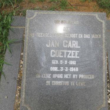 COETZEE Jan Carl 1861-1948