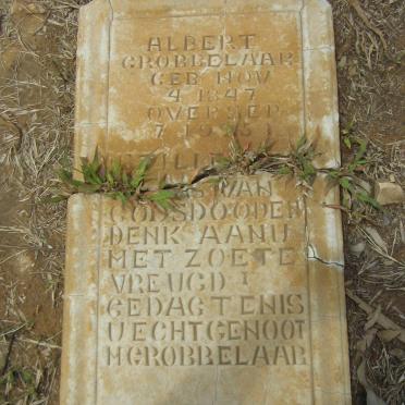 GROBBELAAR Albert 1847-1925