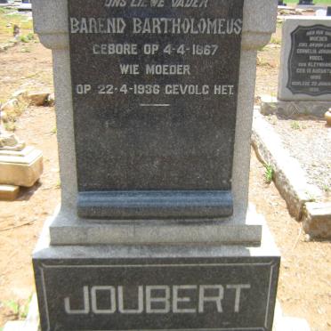 JOUBERT Barend Bartholomeus 1867-1936