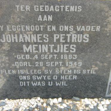 MEINTJIES Johannes Petrus 1883-1949
