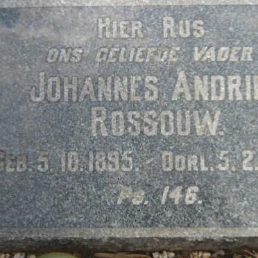 ROSSOUW Johannes Andries 1895-1947